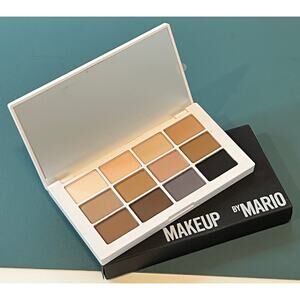 NWT Makeup By Mario Master Mattes The Neutrals Eyeshadow Palette 12 Shades